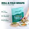 GOBBLERIGHT Almond Wraps & Chickpea Wraps Bundle | Pack of 2 Each (12 Wraps) | Gluten-Free, Vegan, Dairy-Free | Perfect for Tacos, Burritos, Shawarmas | Healthy, Low-Calorie, Keto-Friendly Tortilla Wraps view 4