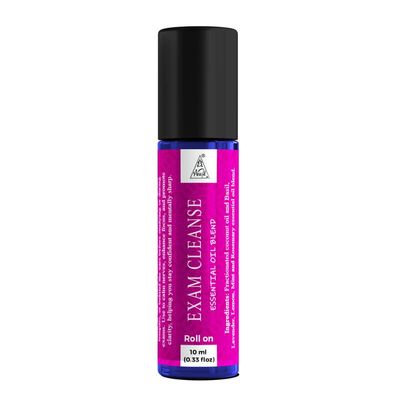 Anshil Exam Cleansing Essential Oil Blend Roll-On | Clear stress and enhance focus | Energized with Reiki | Aromatherapy Roll-On (10ml)
