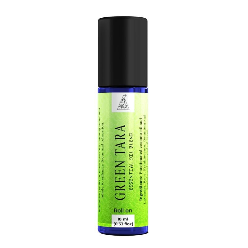 Anshil Green Tara Essential Oil Blend Roll-On | Invoke compassion and healing energy | Energized with Reiki | Aromatherapy Roll-On (10ml)