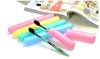 FOXIGON Toothbrush Holder Set  4 Pcs Travel-Friendly Tube Cap Covers for Toothbrush Protection | Portable Anti-Bacterial Toothbrush Cases (Multicolor) view 2
