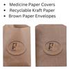 PackPro Eco-Friendly Food Grade Paper Bags | Brown Square Flat Bottom Grocery & Takeaway Bags | Biodegradable, Reusable & Compostable Snack Packing Bags for Food Delivery pack of (300, 30X24CM) view 3