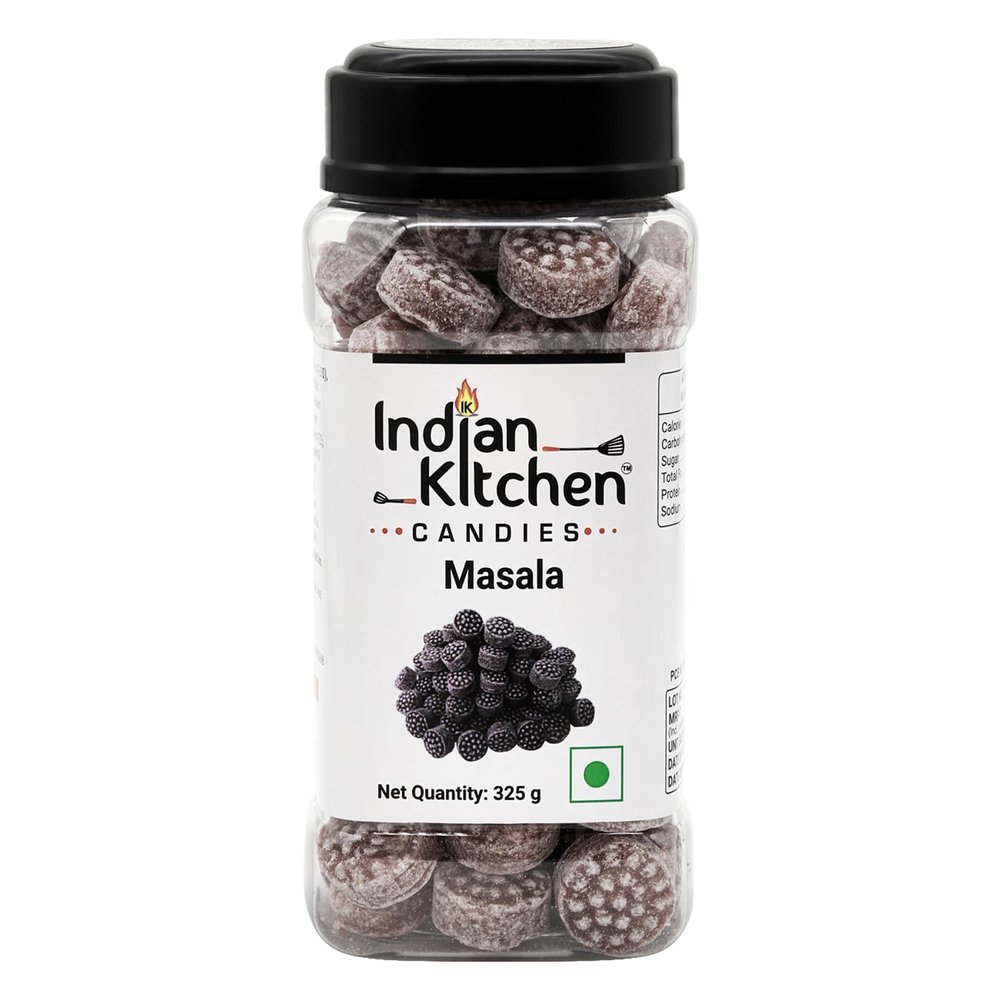 Indian Kitchen Masala Candy  325g | Experience the Bold, Spicy, and Tangy Taste | A Sweet and Chatpata Candy Snack Loved by All Ages | Perfect for an On-the-Go Sugar Rush