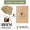 PackPro Eco-Friendly Food Grade Paper Bags | Brown Square Flat Bottom Grocery & Takeaway Bags | Biodegradable, Reusable & Compostable Snack Packing Bags for Food Delivery pack of (300, 18X13CM) view 4
