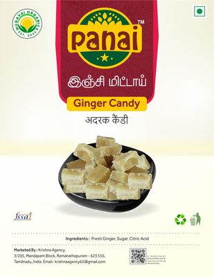 Panai - Kovilpatti Inji Marappa | Inji Morappa/Ginger Candy-Healthy Special Candy In South Tamilnadu (500 Grams, Ginger)