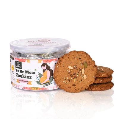 Equisential To Be Mom Cookies - OATS & SEEDS|Rich In Calcium,Iron & Vitamin|High In Dietary Fibre|Fight Anemia & Boost Hemoglobin|Trimester Wise Pregnancy Diet|Antenatal Care|250Gm |