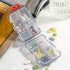 DALVADI Double Layer Pill Organizer Pill Case with 10 Compartments Portable Mini Travel Pills Box Medicine Carry Box Seal Storage Container Holder for Outdoor Camping Home Travel view 3