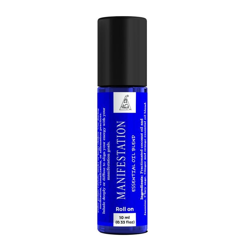Anshil Manifestation Essential Oil Blend Roll-On | Align intentions and attract abundance | Energized with Reiki | Aromatherapy Roll-On (10ml)