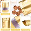 DNY Premium Self-Sealing Stand-Up Ziplock Pouches | 20 Pcs (1000g) Gold Food-Grade Storage Bags with Transparent Window | Airtight, Waterproof, Reusable Smart Packaging for Snacks, Dry Fruits, Spices view 3