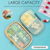 8-Slot Airtight Pill Box, Portable & Leakproof Medicine Organizer with Secure Compartments, Ideal for Travel & Daily Use view 2