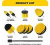 GODFLY 10 Pcs Power Scrub Pads Drill Attachment Set,Power Scrubber Cleaning for Bathroom,Surfaces,Floor,Tile Scrubber Scouring Pads Cleaning Kit,Car Drill Brushes (Drill Not Included,Yellow) view 2