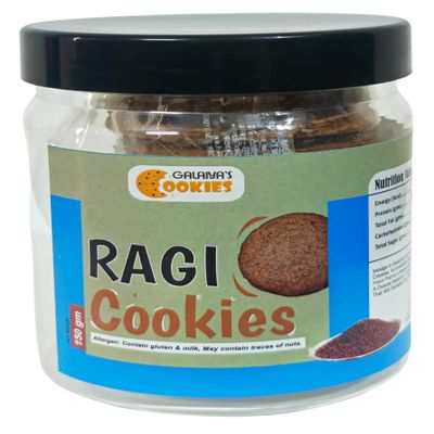 Galaiya's Cookies Ragi Cookies Freshly Baked Biscuits, Whole Wheat, No Preservatives, No Palm Oil, Crunchy Treat