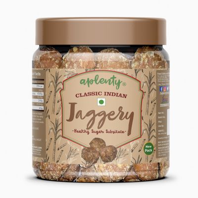 Aplenty Sugarcane Jaggery 900gm Natural Gur, Bheli, Gud, Nattu Vellam, Gudh [Pure, Natural, No Preservatives Added]