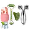 3D Massager Face Stone Roller Massager with Gua Sha Jade Stone,Ice Roller and 3D Massager Roller Set Facial Combo For Skin Eye Body Ice Cube Women Men Reusable (Ice Roller + Stone Roller + 3D Roller) view 1
