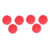 UniMarket Laundry Ball, Reduce Static Electricity Reusable Washing Machine Balls for Household red view 1