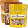 Almond Dry Fruit Delight Assorted Digestive Mouth Freshner,Millet Mukhwas Mix of Almonds, Seeds and Fruits for Fresh Breath and Gut Health, Bold and Spicy Mirch Masala Mukhwass (200g each) view 1
