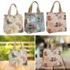LOOM TREE Lunch Bag Handbag Reusable Stylish Canvas Tote Bag For Vacation Picnic Beach Butterfly | Womens Handbags & Bags view 3