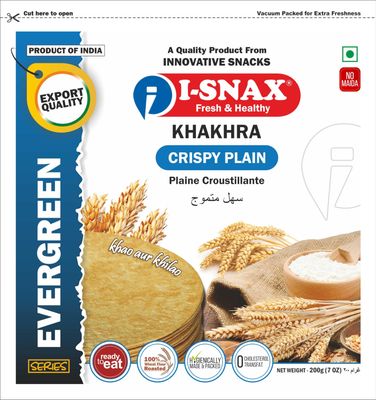 I-SNAX Crispy Plain Khakhra