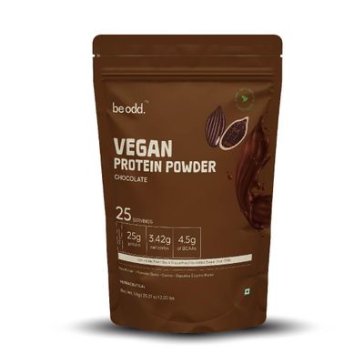 Be Odd Vegan Protein Powder | Quality Pea Protein Isolate | Sugar-Free, Easy to Digest |100% Natural Plant Protein | For Men & Women | 25gm per serving