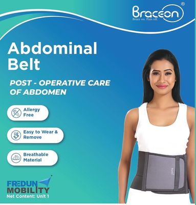 Braceon Abdominal Belt Post-Surgical Support and Core Stabilization (XXL)