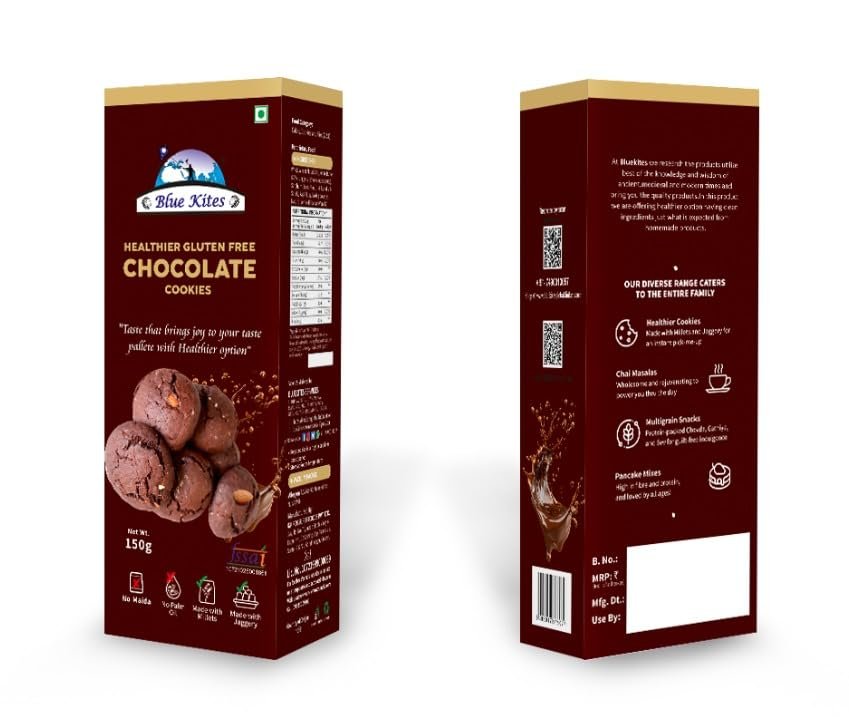 Bluekites Chocolate cookies 150gm pack of 2