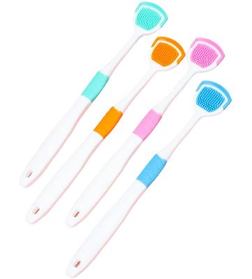 DIALDRCARE Tongue Scraper for Adults, Tongue Cleaners for Reduce Bad Breath, Oral Dental Scraper - Fresher Breath (MULTI)