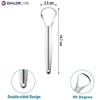 DIALDRCARE Stainless Steel Tongue Scraper for Adults, Tongue Cleaners for Reduce Bad Breath, Oral Dental Scraper - Fresher Breath (SILVER) view 2
