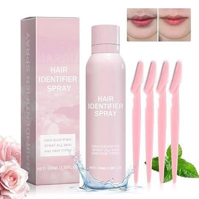 BELARO Hair Identifier Spray for Face Shaving and Dermaplaning | No Irritation Depilatory Soothing Spray for Skin and Body | Quick & Easy Hair Removal for Smooth, Flawless Skin (Nose Strips 5)