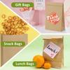 Greennest Square Bottom Paper Bags for Food | Flat Bottom Pouch | Food Grade Carry Bag | Disposable Eco-Friendly Paper Pouch | Brown Grocery Bag Bulk | Kraft Paper Bag (10x12x4in) Pack of 25 view 2
