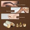 ENINAS Eyebrow Trimmer for Women, 3 in 1 Rechargeable Facial Hair Remover with Replaceable Heads, Professional Painless Personal Hair Removal Eyebrow Razor with Indicator Lights, (Brown) view 3