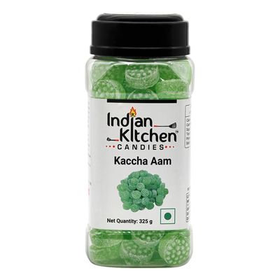 Indian Kitchen Kaccha Aam Candy 325g | Experience the Tangy, Sweet Burst of real Raw Mango Flavor | Nostalgic Indian Candy Loved by All Ages | Perfect for Anytime Snacking and On-the-Go Treats