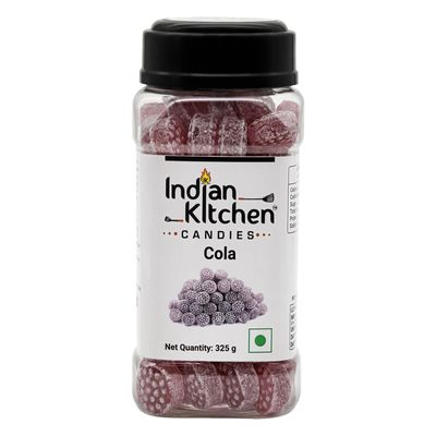Indian Kitchen Cola Candy 325g | Experience the Refreshing, Fizzy, and Sweet Cola Flavor | Nostalgic Candy Loved by All Ages | Perfect for Anytime Snacking and On-the-Go Treats