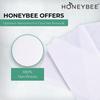 HoneyBee Women's Non-Woven Unisex Plain Waxing Strips Hair Removal for Wax of Legs, Arms, Underarms, Full Body | For All Skin Types | Hair-Free Smooth Skin, Gentle Hair Removal - Pack of 100 view 3