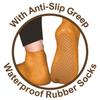 ADIVAN-waterproof Rubber Socks, Anti Crack Gel Heel Ankle Length And Foot Protector Moisturizing Socks for Foot Care,Pain Relief for Men And Women(1 PAIR)(SKIN BROWN) (M) view 2