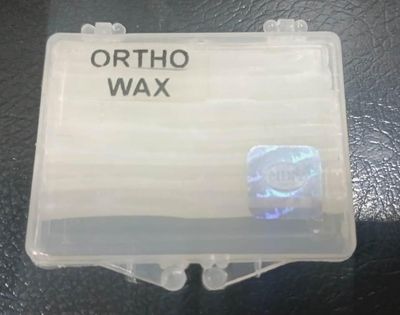 Dental Ortho Wax Fruit Scent For Brace Bracket Gum Irritation 5 Pcs Wax Strips In 1 Box