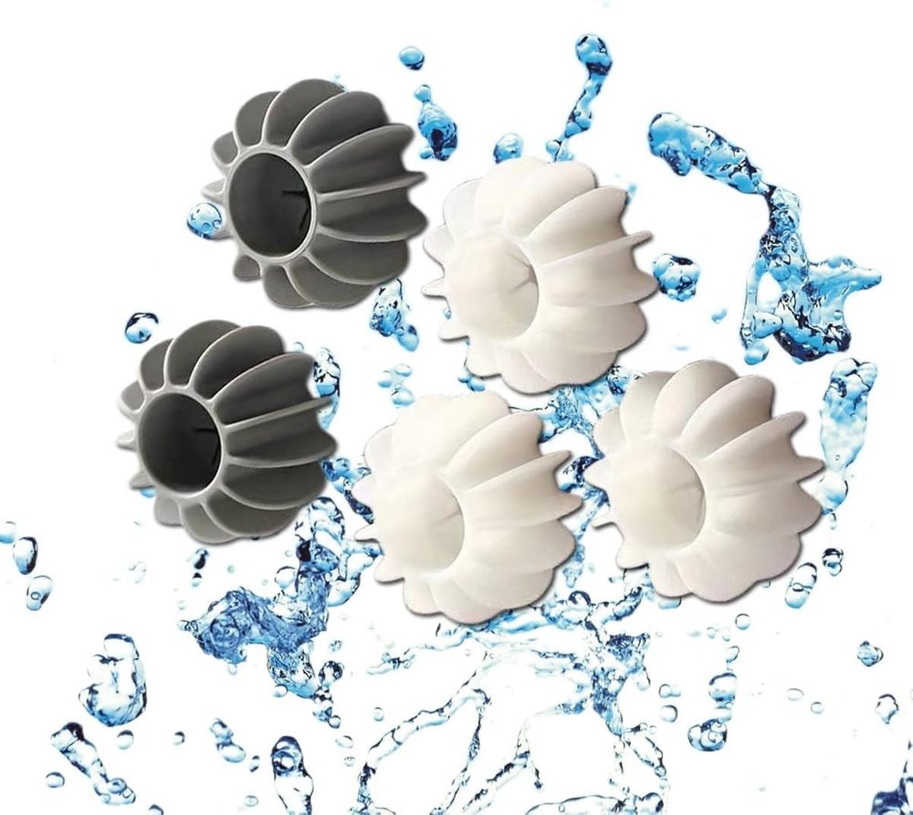 Reusable Magic Laundry Balls, Laundry Balls Tangle Free for Washing Machines, Silicone Steamer Dryer Balls Washer Balls Laundry Balls (5pcs)