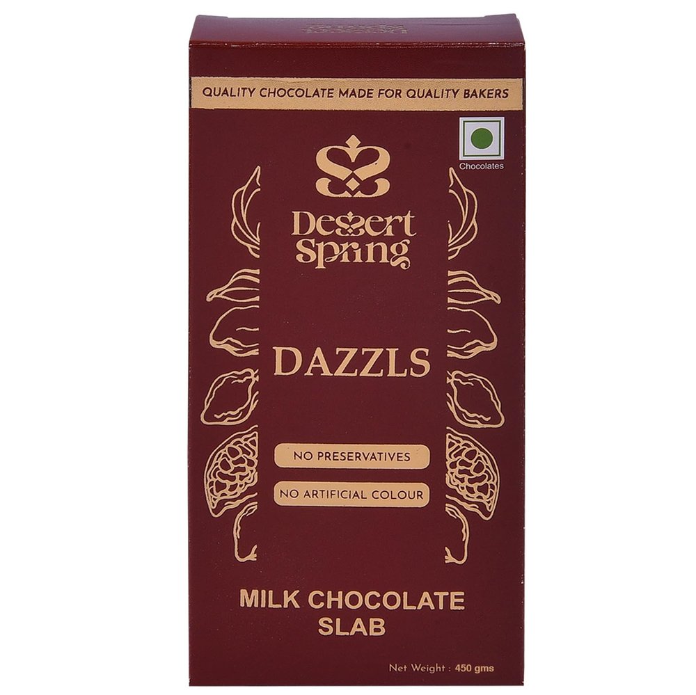 DESSERTSPRING DAZZLS - 450G MILK CHOCOLATE SLAB