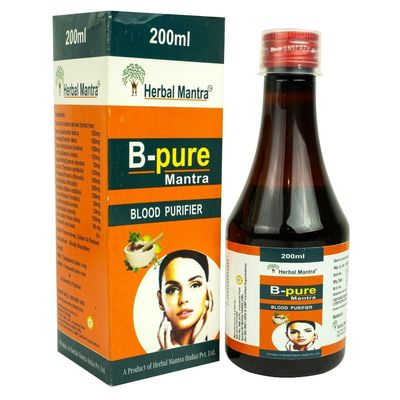 B-Pure Mantra Herbal Blood Purifier Syrup 200ml Pack Health Supplements