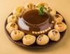 Aplenty Gol Gappa Pani Puri Kit Ready To Fry 400gm (Wheat Gol Gappe Papad 140 Piece + Instant Khatta Pudina Pani + Meetha Pani) | Dry GolGappa Combo view 2