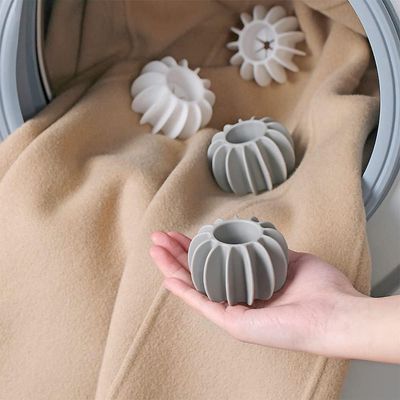 CSOK 4Pcs Reusable Laundry Balls Laundry Scrubbing Balls for Washing,1PC Machine Silicone Steamer Dryer Balls Washer Balls Washing Ball