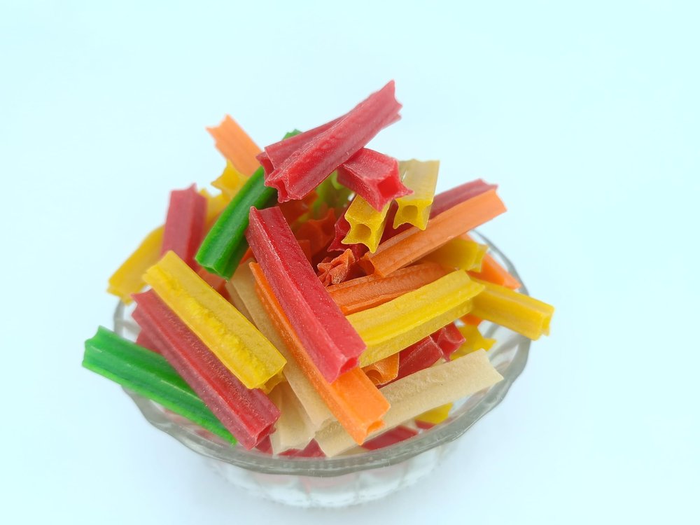 advancedestore Star Sticks Ready to Fry | Star Stick Shape|) Fryums,colourful star stick shape papad 400g