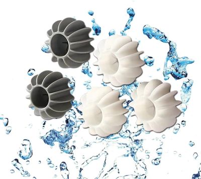 CSOK Reusable Magic Laundry Balls, Laundry Balls Tangle Free for Washing Machines, Silicone Steamer Dryer Balls Washer Balls Laundry Balls (5pcs)