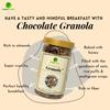 PODDAR FARMS Chocolate Granola | Crunchy, Nutritious Mix with Premium Cocoa, Almonds, and Multigrain Crispies | 250g view 3
