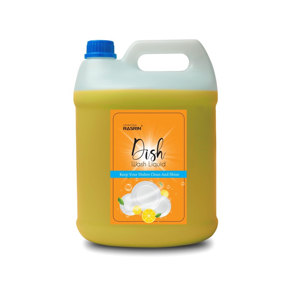 RASRIN Dish Wash || Liquid Orange Dish Wash || Kitchen Dish Wash || Dish Cleaning Gel || 5Liter