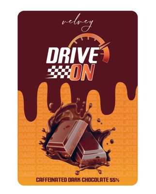 DRIVE-ON ENERGY | Caffeinated Dark Chocolate 55%