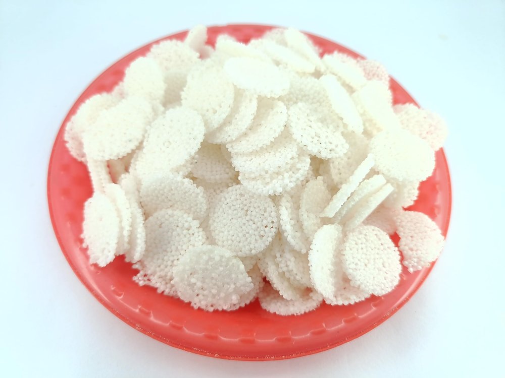 advancedestore Plain Coin Sabudana Sago Homemade Papad Gluten-Free, Upwas Snacks Ready to fry,good for health 250g