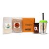 Twisty The Boba Station - Bubble Tea Kit - 3 Servings | Chocolate Popping Pearls(250g) | Belgium Chocolate Powder, Non-Dairy Creamer, Sipper Cup, 12mm Straws | Fun, Quick to Prepare, Delicious Bubble Tea Set for Friends & Family view 1