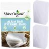 Shine Organic Alum Stone Bar 100% Pure, Natural Fitkari Stone for Skin Tightening & Water Purification | Crystal White Alum Bar for Underarms & Shaving | Gentle & Effective (2 pcs (200 gm)) view 1