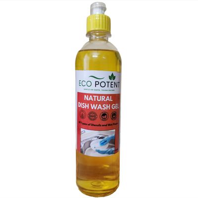 Eco Freindly Dishwash Gel | Dishwash Liquid | 500ML | Non Toxic and Natural | Eco Potent