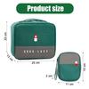 FAMOUS SHOP Medicine Bags First Aid Bag Empty, 2 Sizes Waterproof Travel Storage Bag Built-in Compartment, Portable Medical Storage Pouch for Home,Office,Travel,Camping,Hiking(Small+Large)-Multi view 2