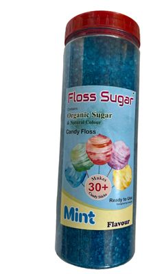 Candy Floss Sugar/Cotton Candy Sugar/Flavoured Sugar Mint Flavour 500 gms (Organic Sugar & Natural Colours)